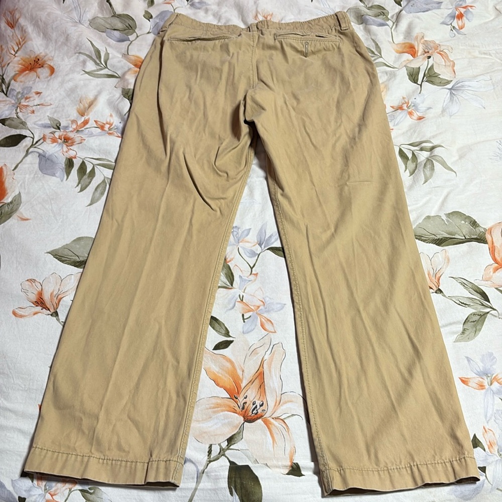 American Eagle Outfitters Dark Khaki Original Straight Pants 32x32 - Picture 7 of 11
